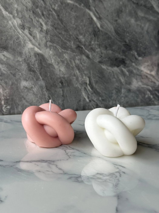 Aberto Design Glamour Candle 42ST Juego de Velas Rosa y Blanco